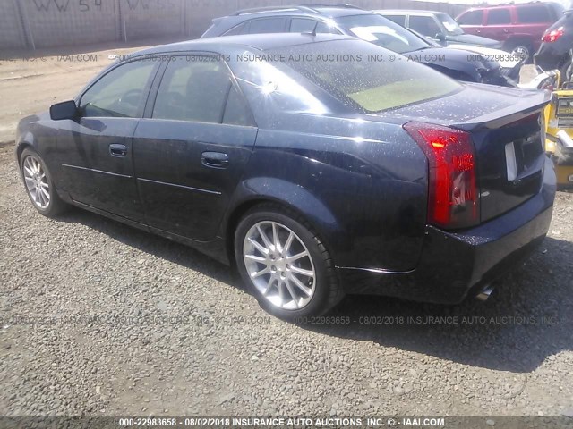 1G6DP577X60196425 - 2006 CADILLAC CTS HI FEATURE V6 BLUE photo 3