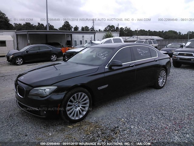 WBAKC8C55CC435523 - 2012 BMW 750 LXI BLACK photo 2