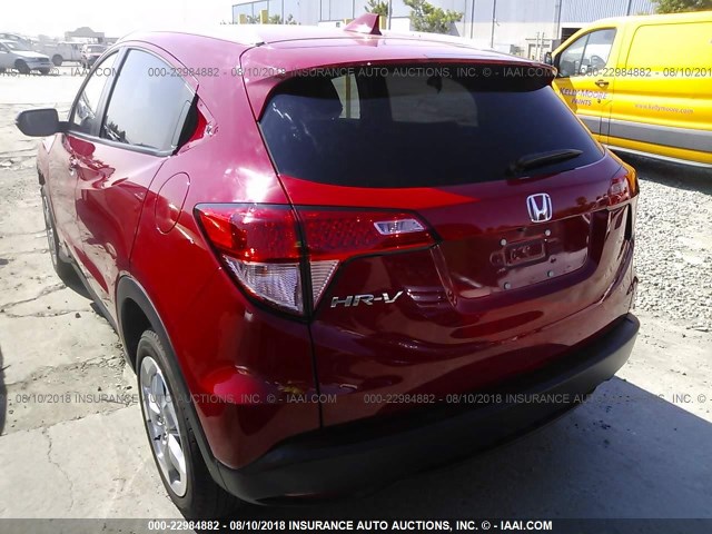 3CZRU5H76GM754421 - 2016 HONDA HR-V EXL RED photo 3