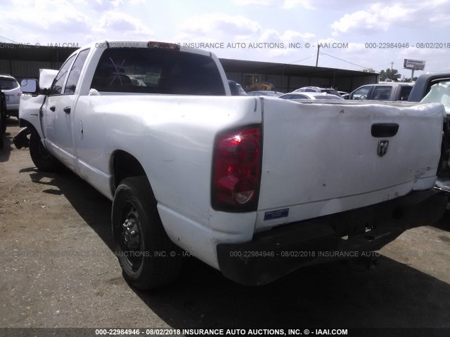 3D7KR28D98G147870 - 2008 DODGE RAM 2500 ST/SLT WHITE photo 3