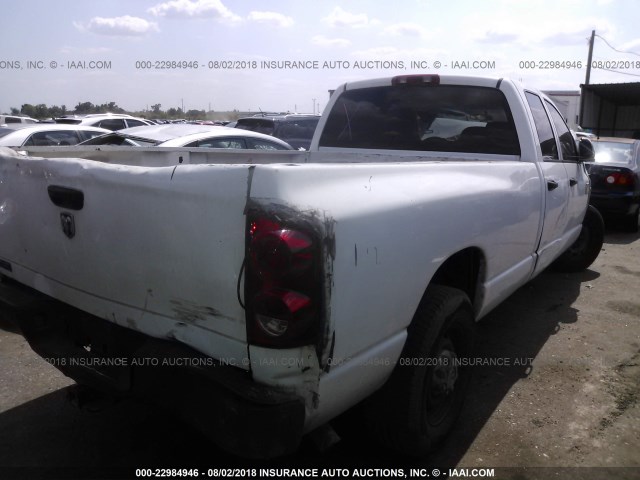 3D7KR28D98G147870 - 2008 DODGE RAM 2500 ST/SLT WHITE photo 4