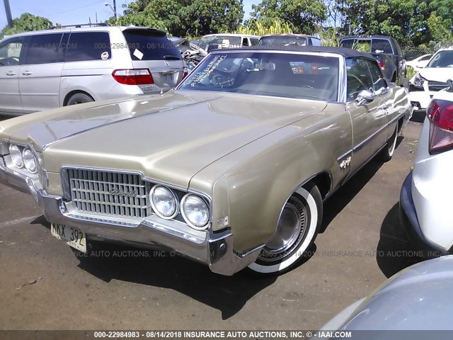 384679M167193 - 1969 OLDSMOBILE 98 BEIGE photo 2