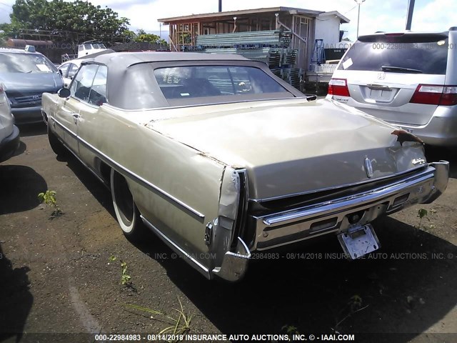 384679M167193 - 1969 OLDSMOBILE 98 BEIGE photo 3