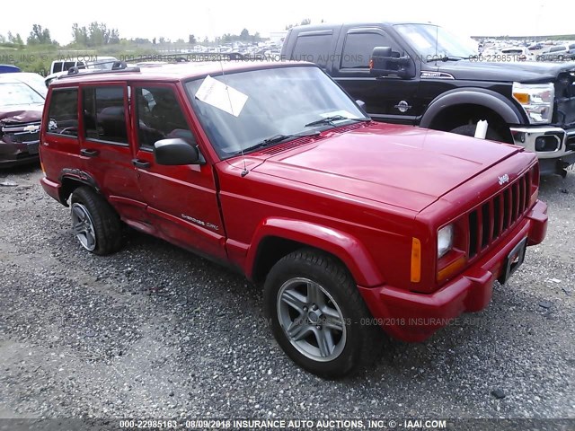 1J4FF58S41L510857 - 2001 JEEP CHEROKEE CLASSIC/LIMITED RED photo 1