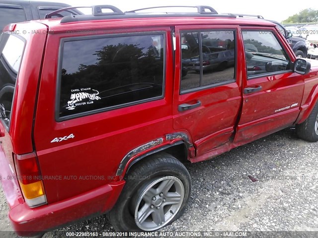 1J4FF58S41L510857 - 2001 JEEP CHEROKEE CLASSIC/LIMITED RED photo 6
