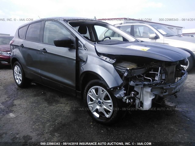 1FMCU0F76EUA57563 - 2014 FORD ESCAPE S GRAY photo 1