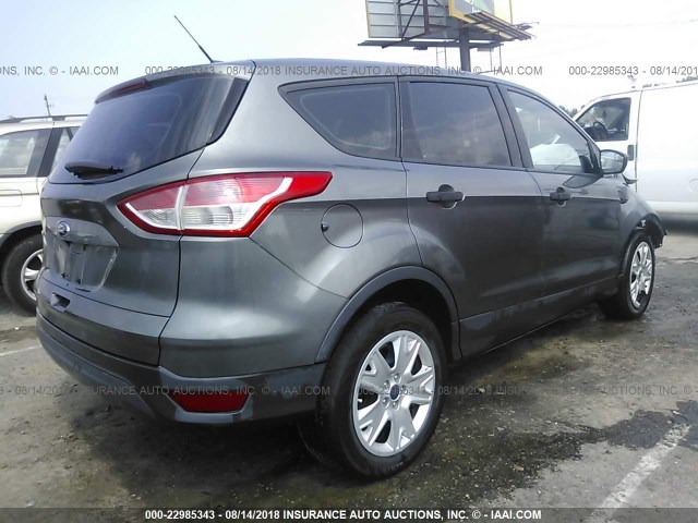 1FMCU0F76EUA57563 - 2014 FORD ESCAPE S GRAY photo 4