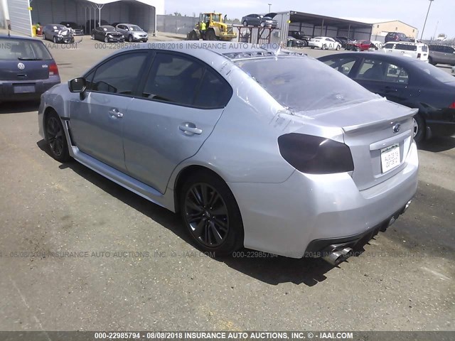 JF1VA1D60F9805515 - 2015 SUBARU WRX PREMIUM Light Blue photo 3