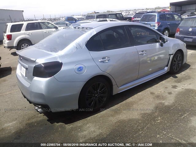 JF1VA1D60F9805515 - 2015 SUBARU WRX PREMIUM Light Blue photo 4