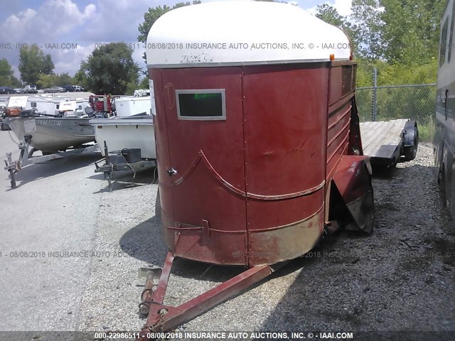 BB040772 - 1979 FLYI HORSE TRAILER  RED photo 2