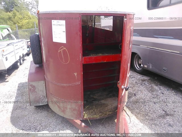 BB040772 - 1979 FLYI HORSE TRAILER  RED photo 5