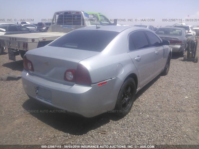 1G1ZH57B29F116744 - 2009 CHEVROLET MALIBU 1LT 银色 照片 4