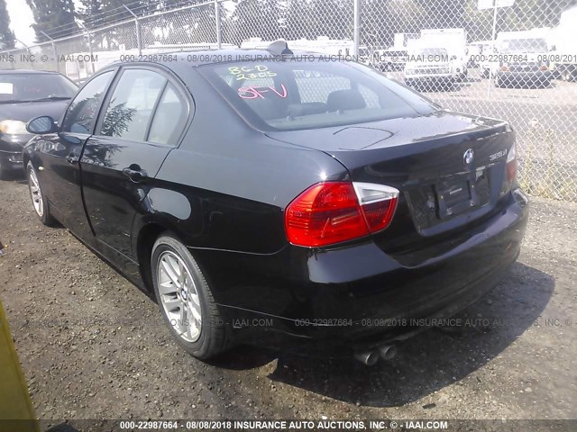 WBAVC73507A236078 - 2007 BMW 328 XI SULEV BLACK photo 3