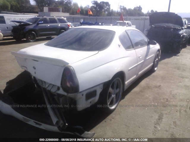 2G1WW12E919302104 - 2001 CHEVROLET MONTE CARLO LS 白色 照片 4