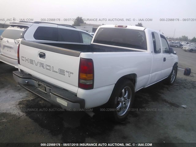 2GCEC19T0X1184709 - 1999 CHEVROLET SILVERADO C1500 WHITE photo 4