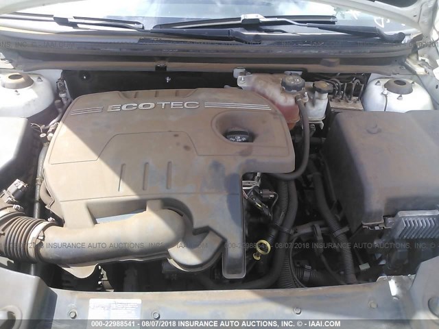 1G1ZC5EB4AF153607 - 2010 CHEVROLET MALIBU 1LT WHITE photo 10