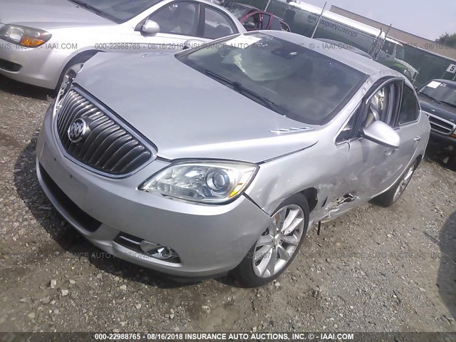 1G4PR5SK8E4170005 - 2014 BUICK VERANO CONVENIENCE SILVER photo 2