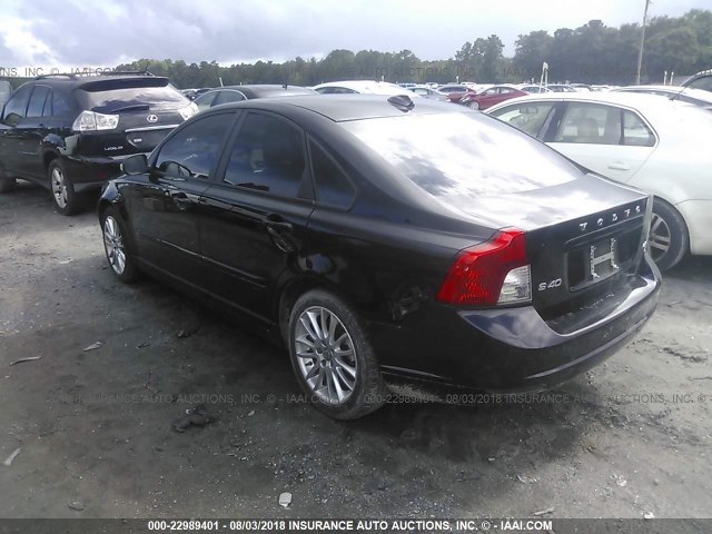 YV1382MSXA2508845 - 2010 VOLVO S40 2.4I BLACK photo 3