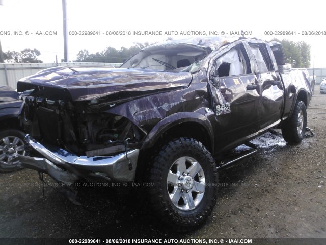 3C6UR5DL6EG231794 - 2014 RAM 2500 SLT BURGUNDY photo 2