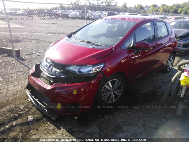 JHMGK5H73HS002279 - 2017 HONDA FIT EX/EXL RED photo 2