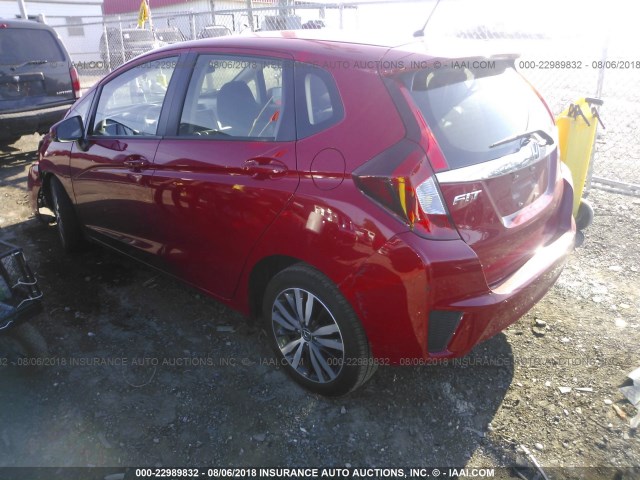 JHMGK5H73HS002279 - 2017 HONDA FIT EX/EXL RED photo 3