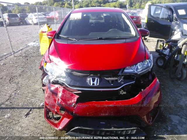 JHMGK5H73HS002279 - 2017 HONDA FIT EX/EXL RED photo 6