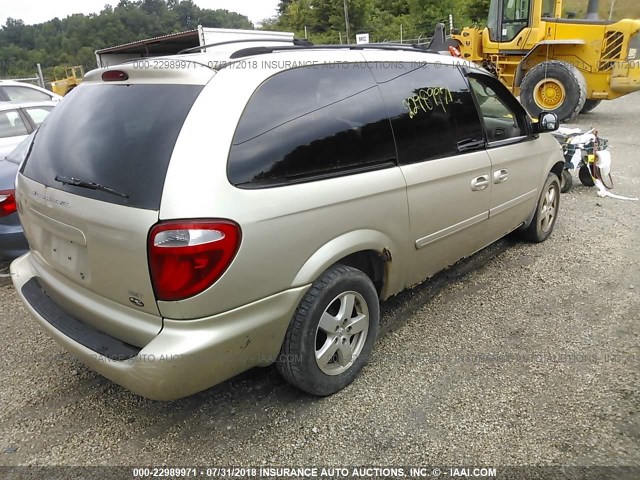 2D4GP44L27R116762 - 2007 DODGE GRAND CARAVAN SXT GOLD photo 4