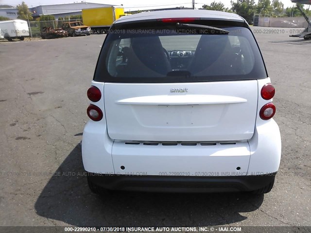 WMEEJ3BA4EK783962 - 2014 SMART FORTWO PURE/PASSION WHITE photo 6