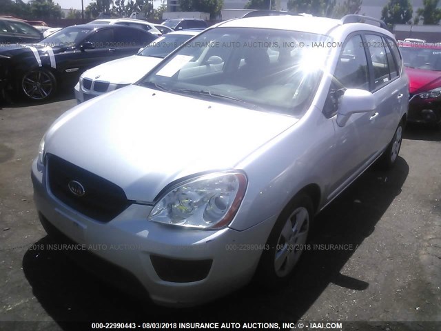 KNAFG528897249993 - 2009 KIA RONDO LX/EX SILVER photo 2