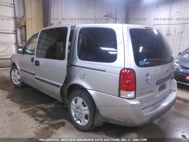 1GNDV23L26D144775 - 2006 CHEVROLET UPLANDER LS SILVER photo 3