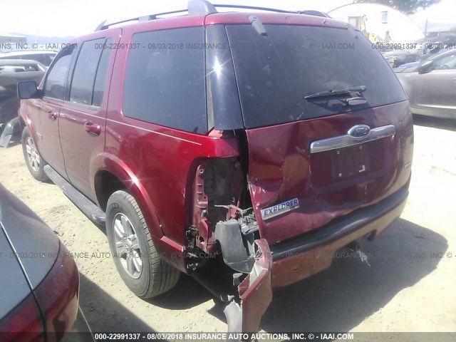 1FMEU73E57UB09028 - 2007 FORD EXPLORER XLT RED photo 3