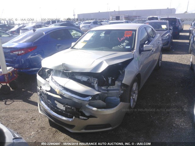 1G11C5SLXFF261523 - 2015 CHEVROLET MALIBU 1LT GOLD photo 2