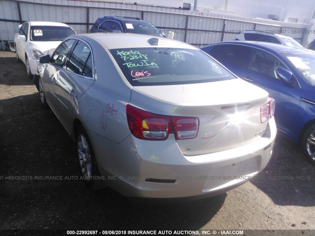 1G11C5SLXFF261523 - 2015 CHEVROLET MALIBU 1LT GOLD photo 3