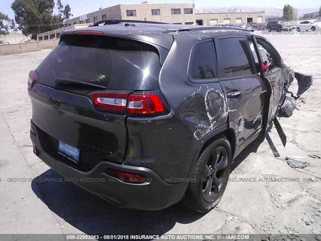 1C4PJLCB8JD553080 - 2018 JEEP CHEROKEE LATITUDE GRAY photo 4