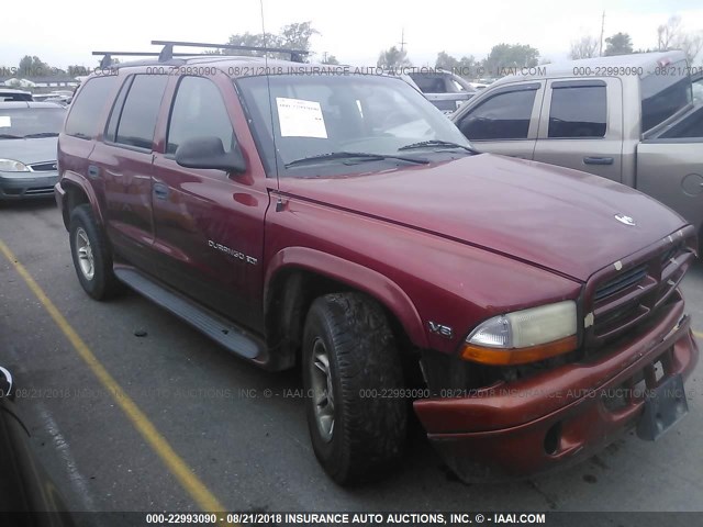 1B4HS28Y3XF573773 - 1999 DODGE DURANGO MAROON photo 1