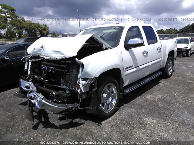 3GTRCVE09AG185120 - 2010 GMC SIERRA C1500 SLE WHITE photo 2