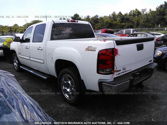 3GTRCVE09AG185120 - 2010 GMC SIERRA C1500 SLE WHITE photo 3