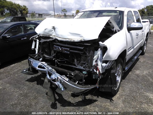 3GTRCVE09AG185120 - 2010 GMC SIERRA C1500 SLE WHITE photo 6