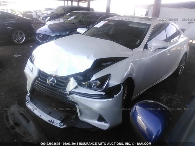 JTHBA1D25H5058030 - 2017 LEXUS IS 200T WHITE photo 2