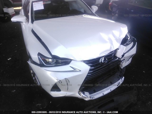 JTHBA1D25H5058030 - 2017 LEXUS IS 200T WHITE photo 6