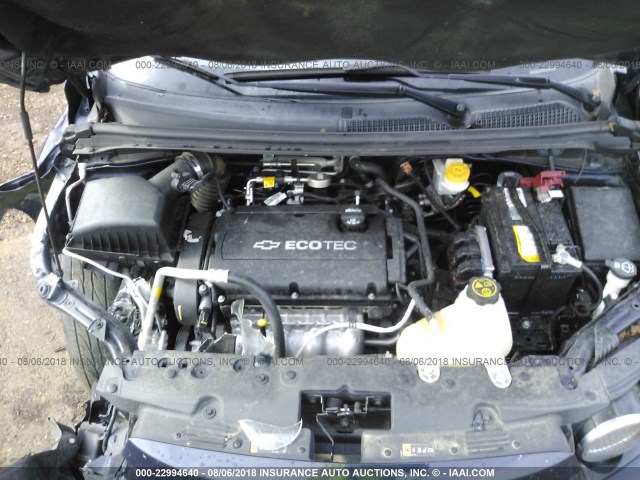 1G1JA5SH6F4182900 - 2015 CHEVROLET SONIC LS 蓝色 照片 10