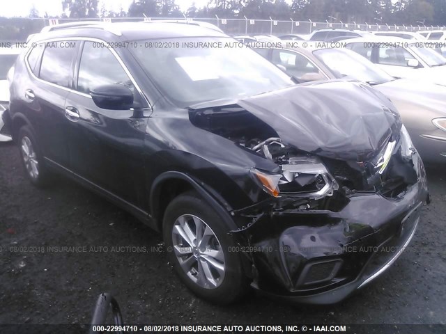 JN8AT2MV9GW152061 - 2016 NISSAN ROGUE S/SL/SV BLACK photo 1