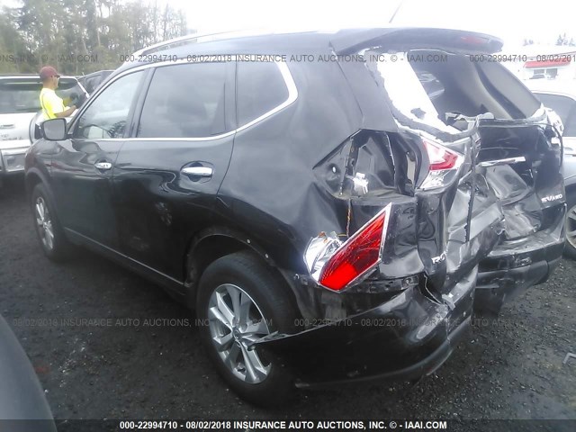 JN8AT2MV9GW152061 - 2016 NISSAN ROGUE S/SL/SV BLACK photo 3