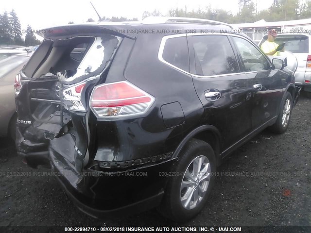 JN8AT2MV9GW152061 - 2016 NISSAN ROGUE S/SL/SV BLACK photo 4