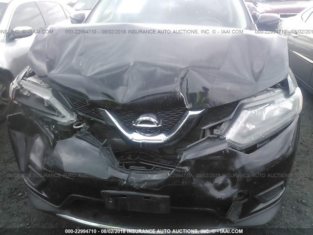 JN8AT2MV9GW152061 - 2016 NISSAN ROGUE S/SL/SV BLACK photo 6