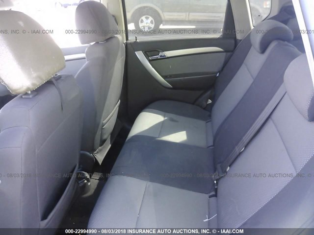 KL1TD66E19B320413 - 2009 CHEVROLET AVEO LS/LT Կապույտ լուսանկար 8