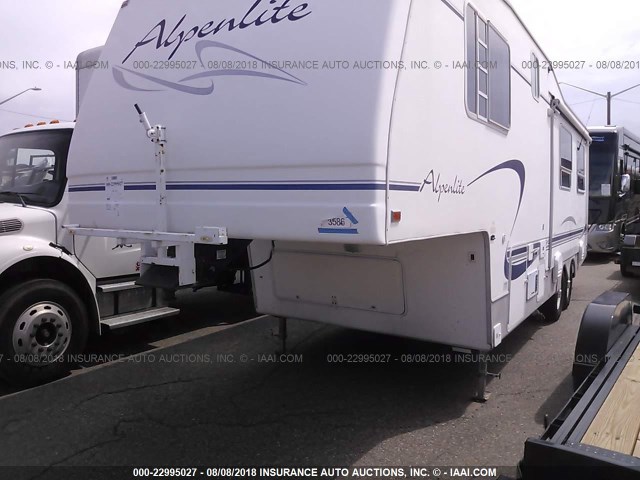 1W53ATN28YY031519 - 2000 ALPEN LITE 29 5TH WHEEL TRAVEL TRAIL  WHITE photo 2