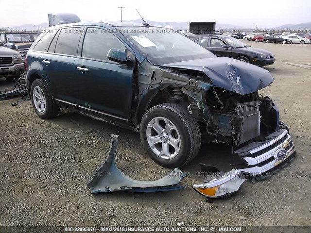 2FMDK4JCXBBB68494 - 2011 FORD EDGE SEL BLUE photo 1