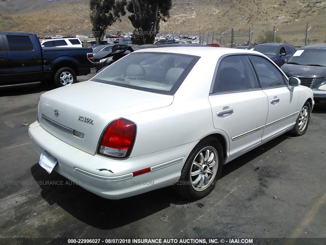 KMHFU45E92A161689 - 2002 HYUNDAI XG 350 WHITE photo 4