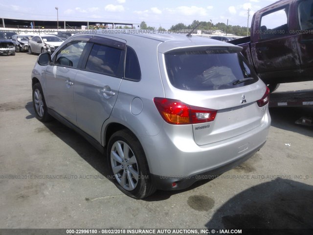 4A4AP3AU5DE004887 - 2013 MITSUBISHI OUTLANDER SPORT ES SILVER photo 3